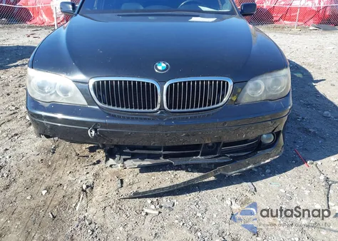 2007 BMW 750I z USA, uszkodzony, nr VIN WBAHL83537DT89460